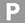 gray P icon