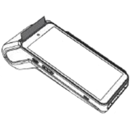 DX8000 with the printer cover closed and the paper end showing